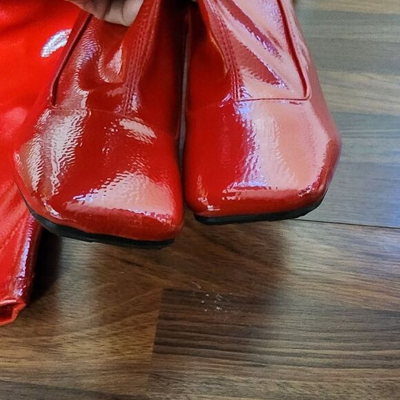 New INC International Concepts Keenah Red Over The Knee Boot 9 NWOB - Picture 10 of 16